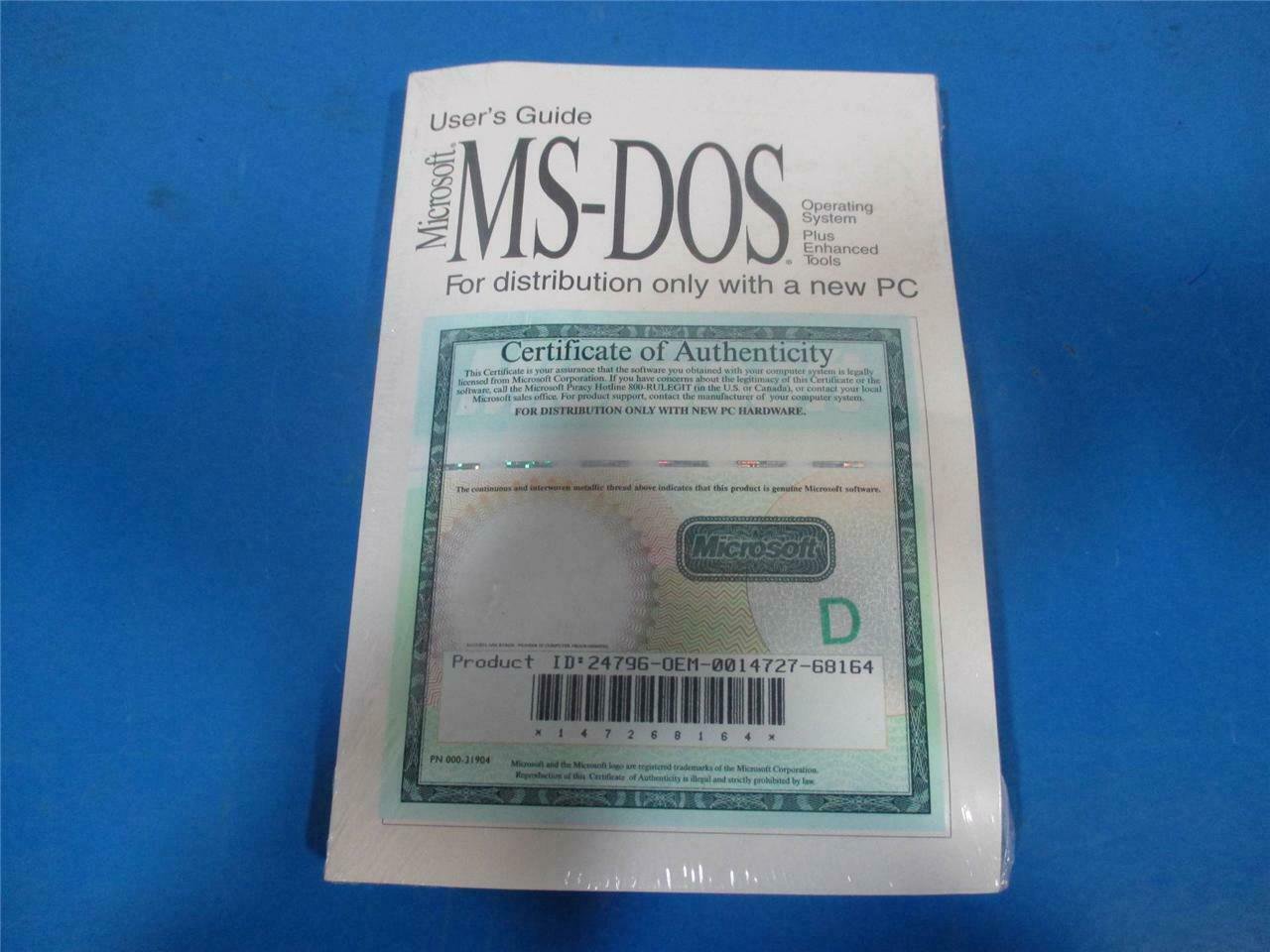 MS-DOS 6.22 + ENHANCED TOOLS! NEW!! FULL VERSION!! WOW! FAST FREE SHIPPING!!