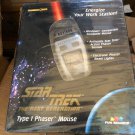 Vintage Star Trek The Next Generation Type 1 Phaser Mouse 1997 - New Sealed