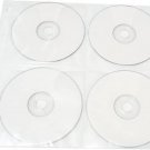 25-Pack WHITE 8 Disc CD DVD Poly Sleeves 3 Ring Binder Fits 200 CDs NEW