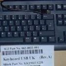 SGI English UK United Kingdom USB PC MAC Computer Keyboard black Silcon Graphics