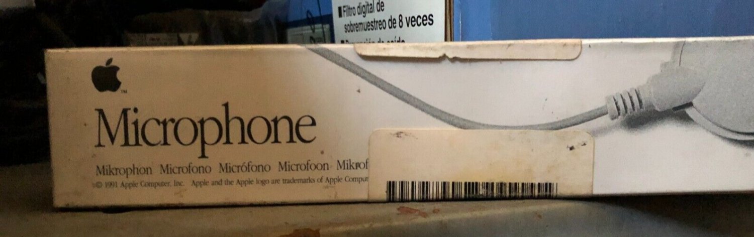 Vintage Apple Microphone Macintosh Computer Sealed Original Box 669-5073-a 1990