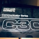 Maxell Professional Industrial Communicator Series C30 Cassettes - 10 Pack NEW