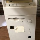 Vintage Retro PC Case Beige Computer Case ATX tower p2 400 White  Used full  29