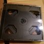 Clear CD Black Multi Six 6 Discs DVD Case CD PC Media Storage NEW BULK