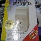 NEW 2-Way DB25 Manual Data Transfer Switch Box Rotary Parallel PC Printer