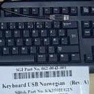 NORWEGIAN & ENGLISH USB KEYBOARD GREAT FOR PCS OR MACS - BLACK NEW BILLINGUAL...