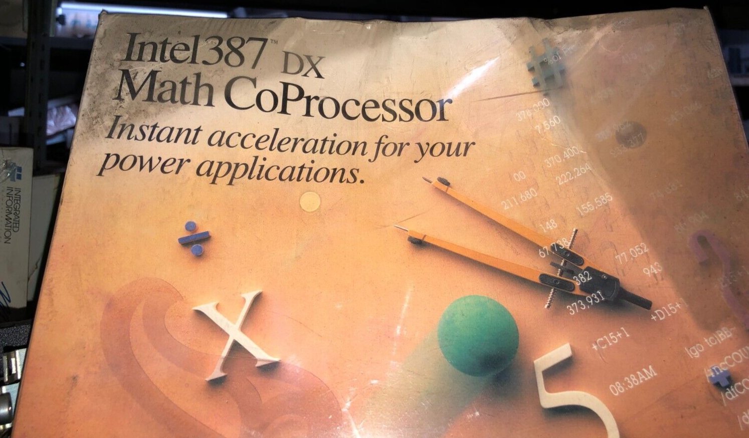 Intel Math Co processor  Vintage 387DX Processor i387 NEW RETAIL BOX RARE
