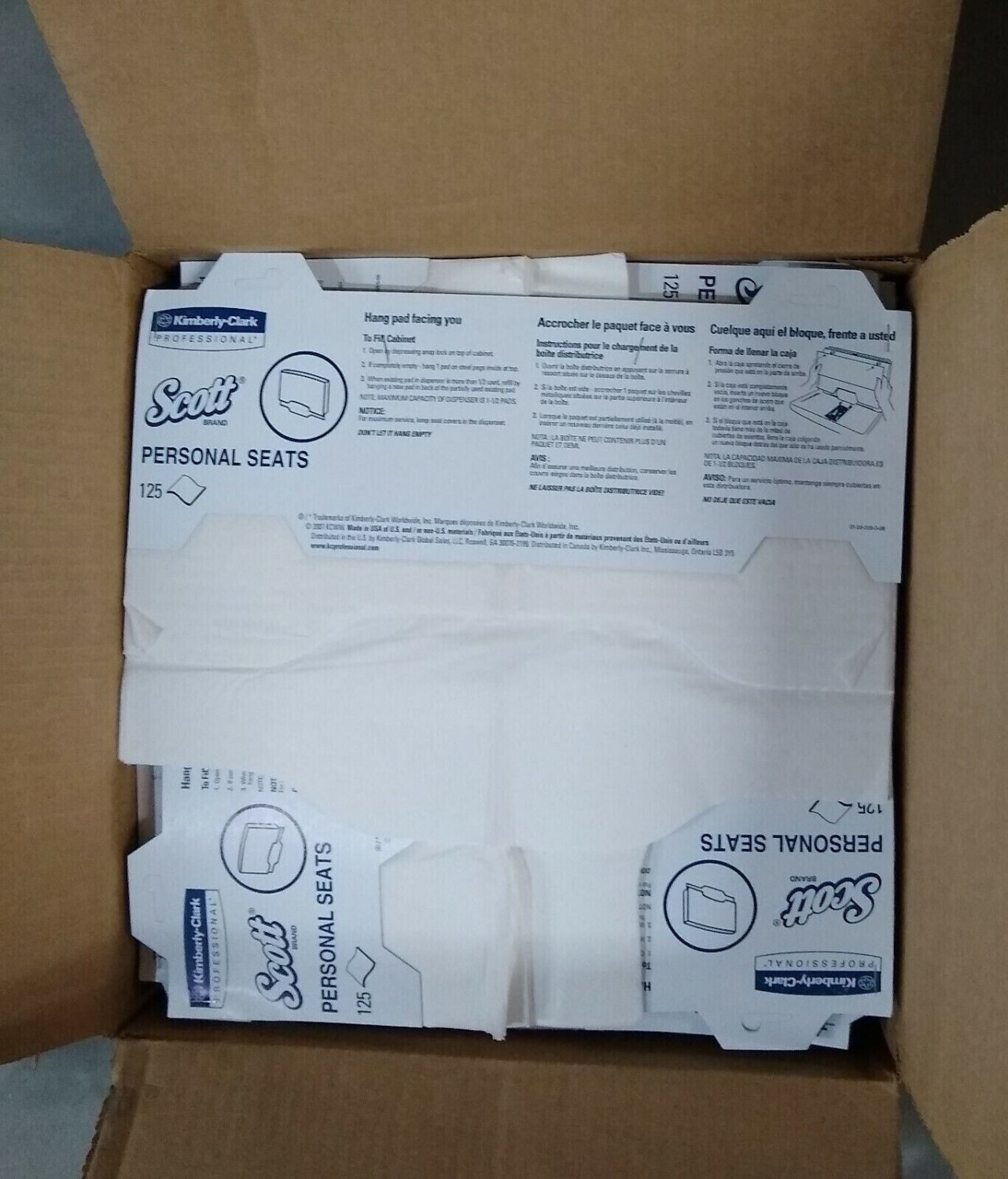 3000-pk Kimberly-Clark Scott Personal Sanitary Paper Toilet Seat Covers ...