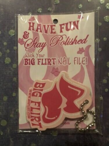 20-Pack Pro Double Sided Manicure Nail File Emery Boards NEW Key chain Big Flirt