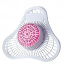 Health Gards Urinal Screen with Non-Para Block White/Pink Cherry Dozen 01901