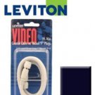 Leviton C6851-3E 3FT RG6 Coax Cable w/ Nickel Plated F-Plugs - Black (Pkg of 10)