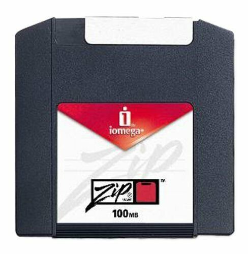 Iomega Zip Disk, 100MB Ten Pack, Formatted for PC, Multicolored (Discontinued...