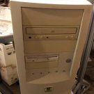 Vintage Retro PC Case Beige Computer Case AT   mid Power White Used full a1