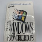 SEALED Microsoft Windows 3.11 Workgroups PC User's Guide COA RARE with disks 3.5