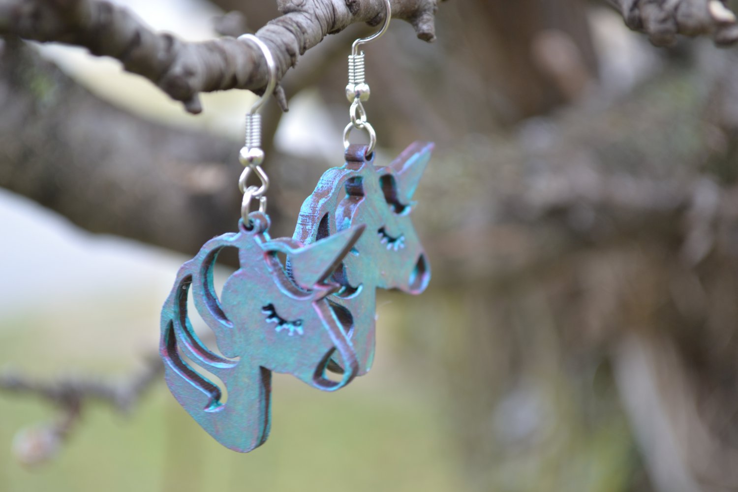 Dangle Unicorn Earrings