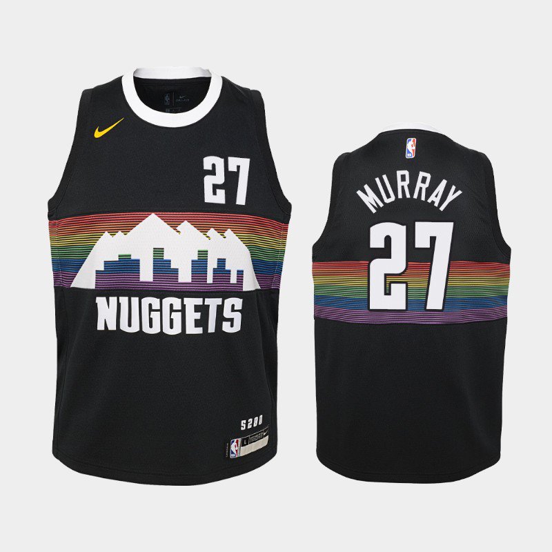 Youth Denver Nuggets #27 Jamal Murray Black City jersey