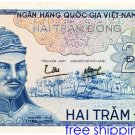 South Vietnam Rare paper money unissued 1966 200 dong reproduction on Canvas