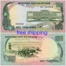 South Vietnam Rare unissued paper 100 Dong, of 1968-1972 reproduction on Canvas