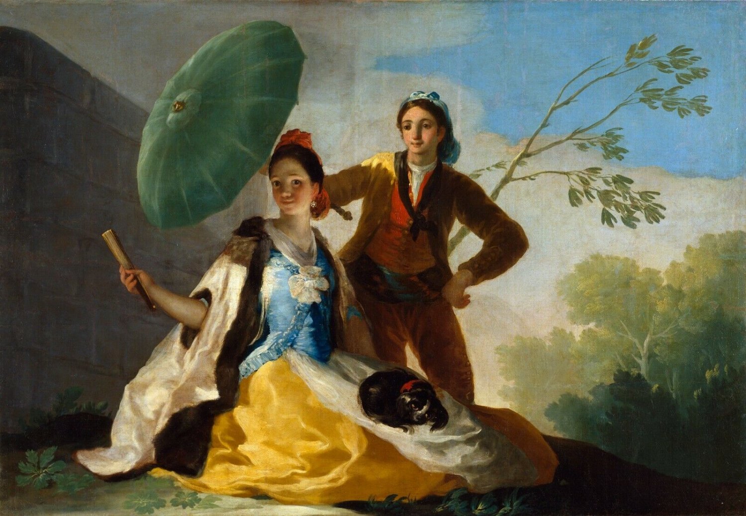 Francisco de Goya The Parasol 8x11" CANVAS art print