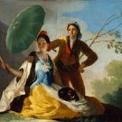 Francisco de Goya The Parasol 8x11" CANVAS art print