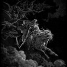 Gustave Dore Death on the Pale Horse 8x11" CANVAS art Print