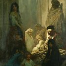 Gustave Dore La Siesta.  8x11" CANVAS art Print