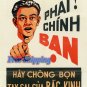 South Vietnam, Vietnam Cong Hoa war propaganda posters print on 8x11 Canvas