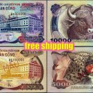 2 South Vietnam unissued money 1975  reproduction on Canvas Paper, RARE