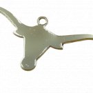 Texas Long Horn Pendant 925 Sterling Silver. Great souvenir, Free Shipping