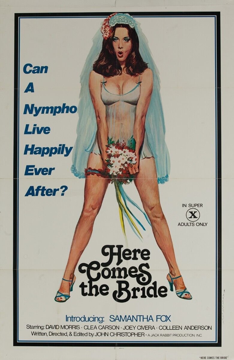 Here come the Bride VINTAGE ADULT FILM MOVIE POSTER PRINT 8'5x11 photo paper