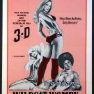 Wildcat Women. A VINTAGE ADULT FILM MOVIE POSTER PRINT 8'5x11 photo paper