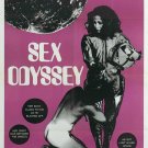 Sex Odyssey. VINTAGE ADULT FILM MOVIE POSTER PRINT 8'5x11 photo paper
