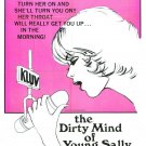 Dirty Mind of Sally . A VINTAGE ADULT FILM MOVIE POSTER PRINT 8'5x11 photo paper