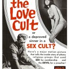 The Love Cult,  A VINTAGE ADULT FILM MOVIE POSTER PRINT 8'5x11 photo paper