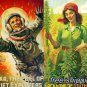 Vintage Russian Communist posters war propaganda reproduction on Canvas paper