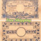 Viet Indochina 20 Piastres 1876-1907, Saigon reproduction Matte or Glossy paper