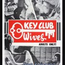 Key club Wives. VINTAGE ADULT FILM MOVIE POSTER PRINT 8'5x11 photo paper