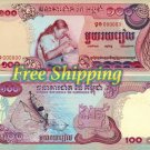 RARE 1970 Cambodia 100 Riel unissued Banknotes reproduction Matte or Glossy