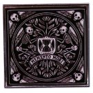 Memento Mori Skull badge Remember Your Death goth Art pin jewelry, RARE