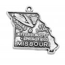 Missouri State charm or bracelet pendant. 925 Silver pendant. Free shipping.