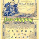 Viet Indochina 1 Piastre 1892-1900, Saigon reproduction Matte or Glossy paper