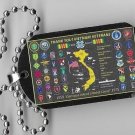 Vietnam Veteran Military Dog Tag, The bai Vietnam Cong Hoa Souvenir
