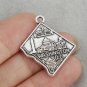 Washington DC necklace or bracelet pendant. 925 Silver pendant. Free shipping.