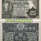 RARE Unissued  25 Cents Malaysia paper money. Reproduction on Matte, Glossy