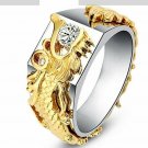 Exquisite Dragon Men Ring Signet Seal Male Ring Classic Women Rings Wedding Band