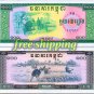 4 RARE 1975 Cambodia unissued Banknotes reproduction Matte or Glossy paper.