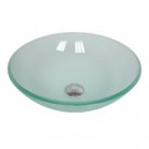 Ikasumoto Glass Vessel Clear Frosted Bowl