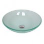Ikasumoto Glass Vessel Clear Frosted Bowl