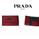Prada Tessuto Nylon Key Wallet (Red)