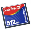 Sandisk 512MB Compact Flash Card